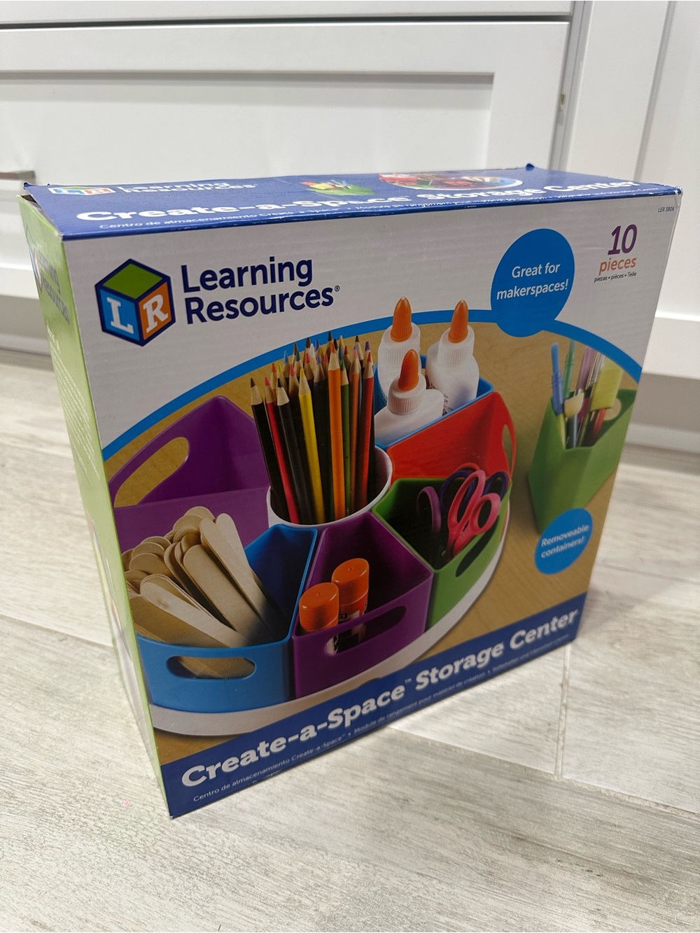 NEW Learning Resources Create-a-Space Storage Center 10 Piece Organizer